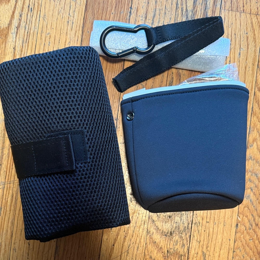 Dagne Dover Black Diaper Changing Pad and Accessories